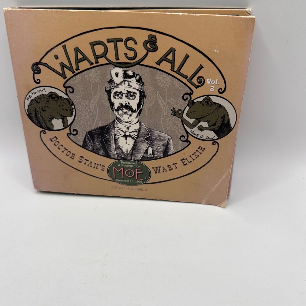 moe. Warts and All Vol. 3 Live 11/13/98 Vic Theatre Chicago 3 CD Set Jam Band VG